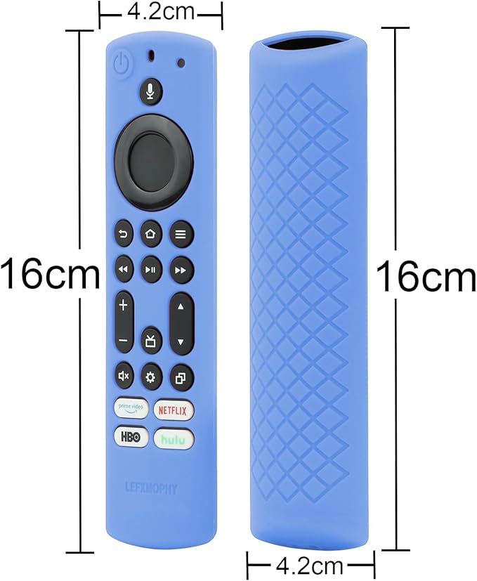 LEFXMOPHY CT-RC1US-21 Remote Cover Case Replacement for Toshiba/Insignia TV, Blue Silicone Protective Protector Glow in Dark