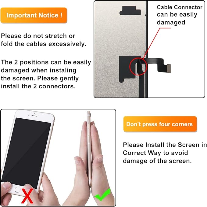 LL TRADER Screen Replacement for iPhone 16 Pro max 6.7" LCD Retina FHD Display COF Touch Screen Digitizer with Repair Tool Kits, Waterproof Tape, Screen Protector