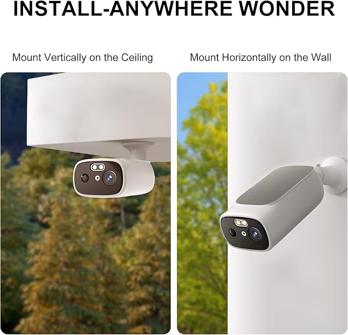 5G Security Camera Outdoor Wireless WiFi, 5G Solar Security Camera for Home Security, AI Motion Detection, Color Night Vision, SD Card/Cloud Storage, Waterproof, Compatible with Alexa/Google Home