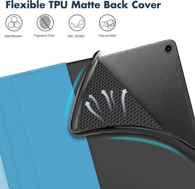 Dteck for Amazon Fire Max 11 Tablet Case 11" (13th Generation) 2023, PU Leather Shell TPU Back Cover Fold Stand Case with Auto Sleep Wake, Adjustable Viewing Angles, Cute Folio Case, Starry Forest