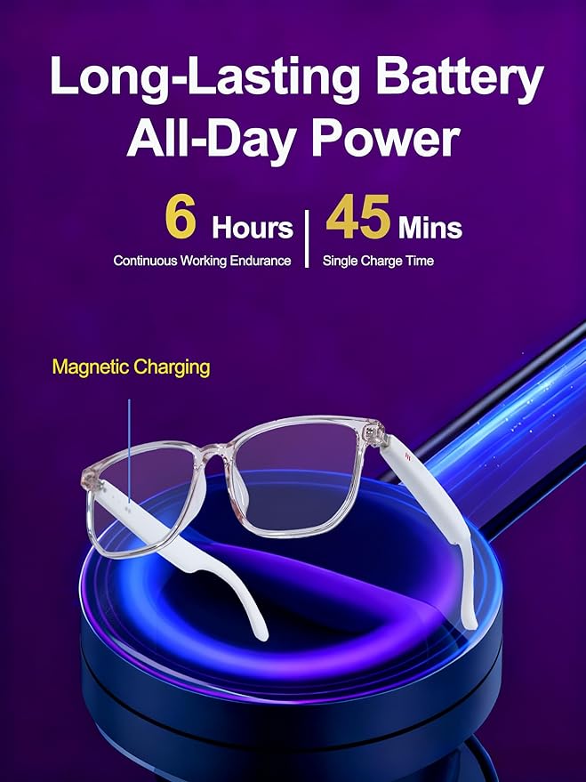 AI Smart Wireless Bluetooth Translation Glasses for Men/Women with Speakers/Bluetooth&140+ Languages Translation Sports/Travel/Drive/Busniess (G3+AI+Color Change Lenses+Pink)