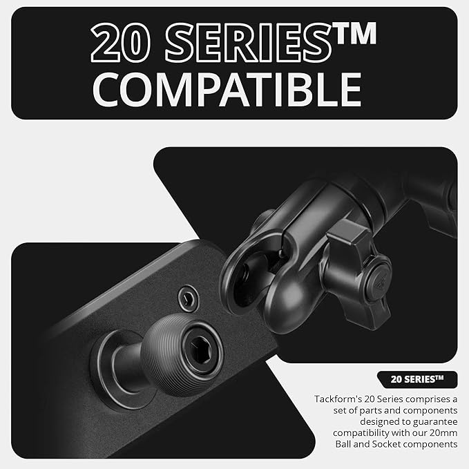 Tackform Link Vent Mount Magnetic Phone Holder - Compatible with MagSafe, 2020-2025 Ford Transit (Excluding Connect) | Not for Use with Factory 12" Screen | All Metal | Professional Grade, Heavy-Duty