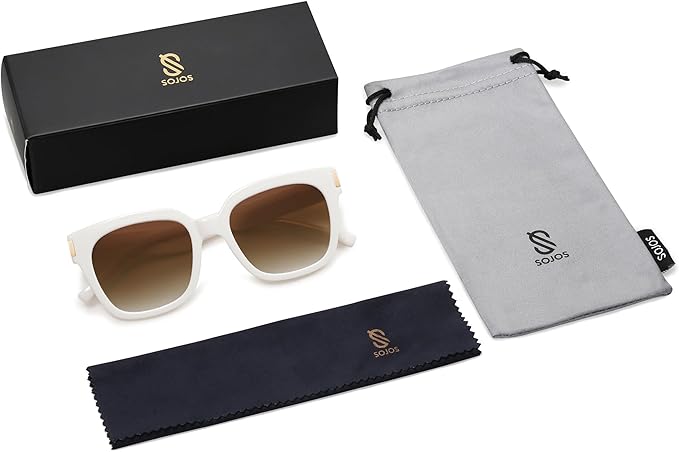SOJOS Polarized Sunglasses for Women Men Trendy Square Large Sun Glasses SJ2149