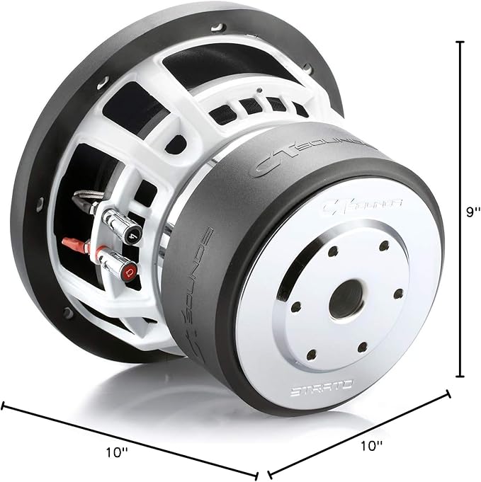 CT Sounds STRATO-8-D4 1200 Watts Max 8 Inch Car Subwoofer Dual 4 Ohm