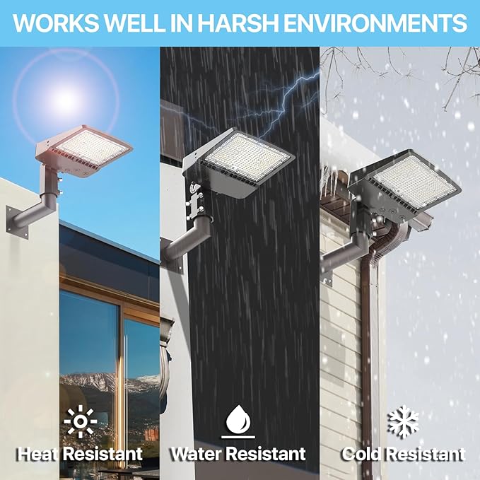 HYPERLITE Wall Mount Bracket: 90 Degree for Parking Lot Light - L Shape Bracket for 2 3/8 inch Slip Fit Lights, Lighting Mounting Bracket Extension Pole for LED Shoebox Area Lights Street Pole Light