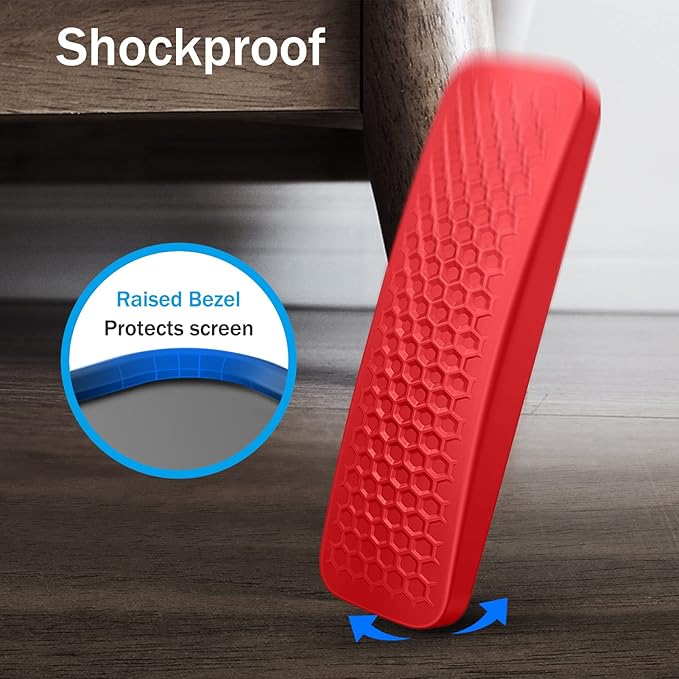 Fintie Protective Case for Apple TV Remote 2021 2022 - Soft TPU Lightweight Anti Slip Shockproof Cover + 2-in-1 Silicone Case for Apple TV Siri Remote (2nd Gen/3rd Gen) and Apple AirTag (Pack of 2)