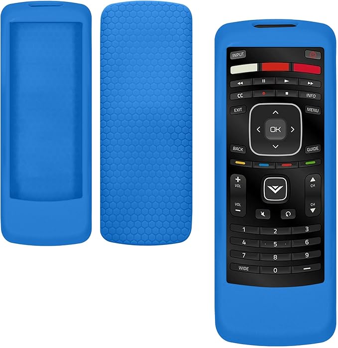 kwmobile Case Compatible with VIZIO XRT112 Remote Case - Soft Silicone Cover for Remote Control - Dark Blue