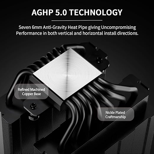 Thermalright Phantom Spirit 120 Digital EVO CPU Air Cooler,7 Heat Pipes CPU Cooling,Double Tower Cooling,Support for AM4/AM5/Intel lga1700/115X/1200/1851,Magnetic Attraction-Digital Screen Top Cover