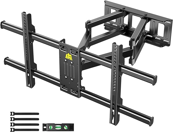 FORGING MOUNT Full Motion TV Wall Mount for 42–95 Inch Screens, Pre-Assembled TV Mount for Easy Install, Swivel, Tilt,Universal Wall Mount Bracket,VESA 800x400mm Holds 154 lbs, 12″/16″ Wood Studs