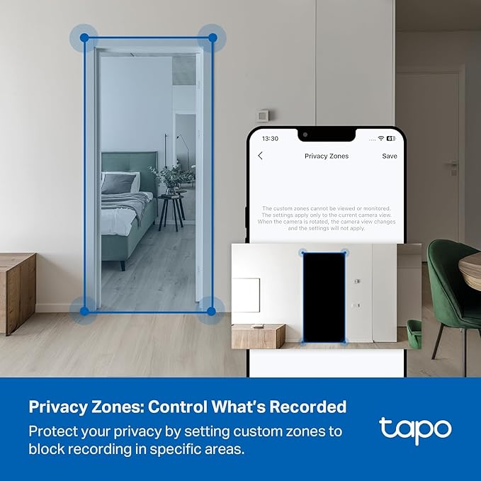 Tapo 2K 3MP Indoor/Outdoor Security Camera - Free Person/Motion/Cry Detection, Color Night Vision, IP65 Weatherproof, SD/Cloud Storage, Works w/Alexa & Google Assistant, HybridCam (2-Pack)