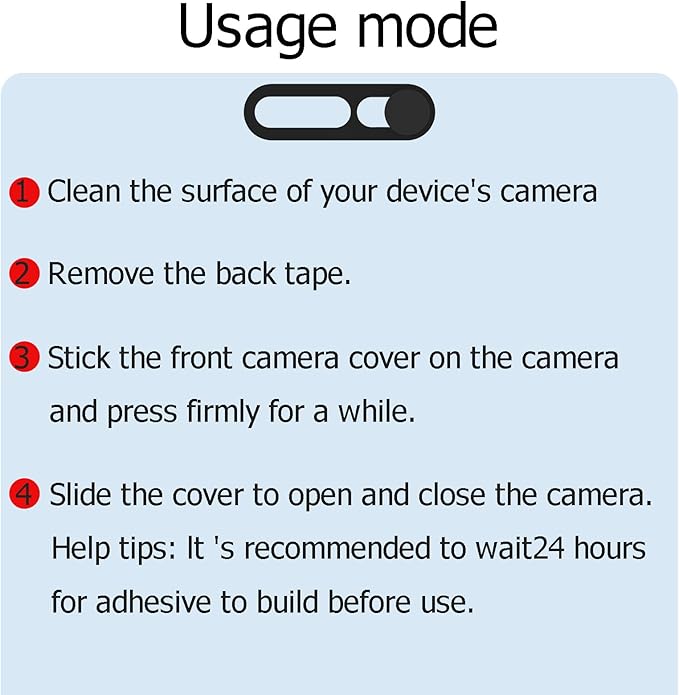 Front Camera Cover, Camera Cover Compatible with iPhone 14Pro/14Pro Max/iPhone15/15Puls/15Pro/15ProMax/iPhone16/16Pro16Plus/16Pro Max,Webcam Cover Protector Protect Privacy and Security(2PCS,Black)