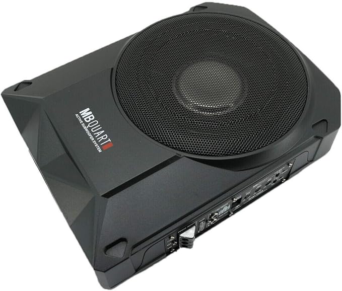 MB Quart RW-110A 800W Reference Series 10" 4-Ohm Power Subwoofer Amplifier with 8 Guage Kit Red and Gravity Magnet Phone Holder Bundle