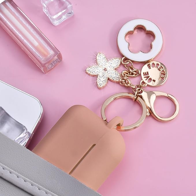VISOOM for AirPods Pro 3 Case 2025, Silicone Case for Apple Air Pods Pro 3rd Generation Cover Women, Cute iPods 3 Protective Cover with Bling Keychain & Cleaning Kit, Khaki
