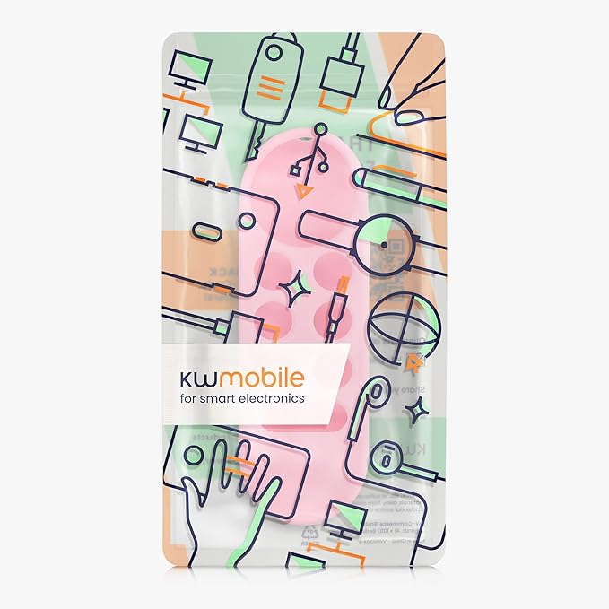 kwmobile Case Compatible with Google Chromecast 2020 4K / Chromecast 2022 HD Case - Soft Silicone Cover for Remote Control - Dusty Pink