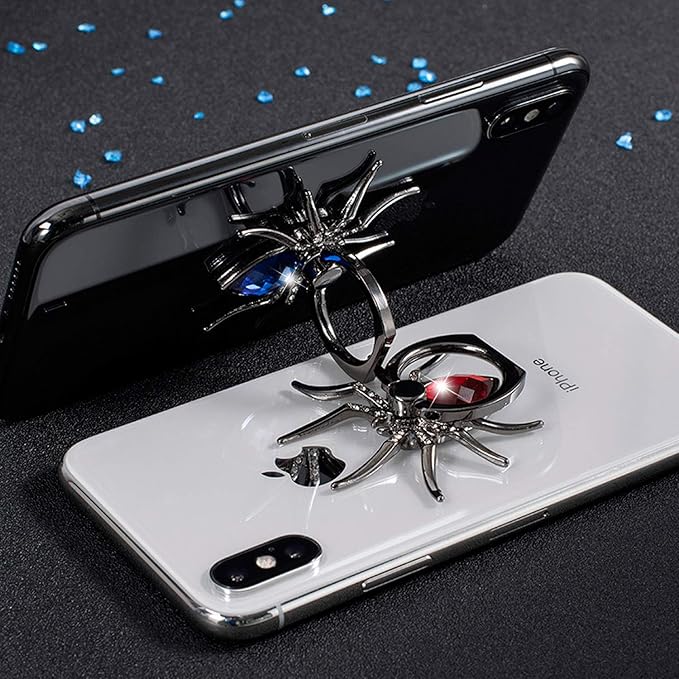 Allengel Phone Ring Holder Grip, Animal 360 Rotation Diamond Metal Finger Ring Grip Kickstand for All Smartphone, Tablets and Case - Royal Blue