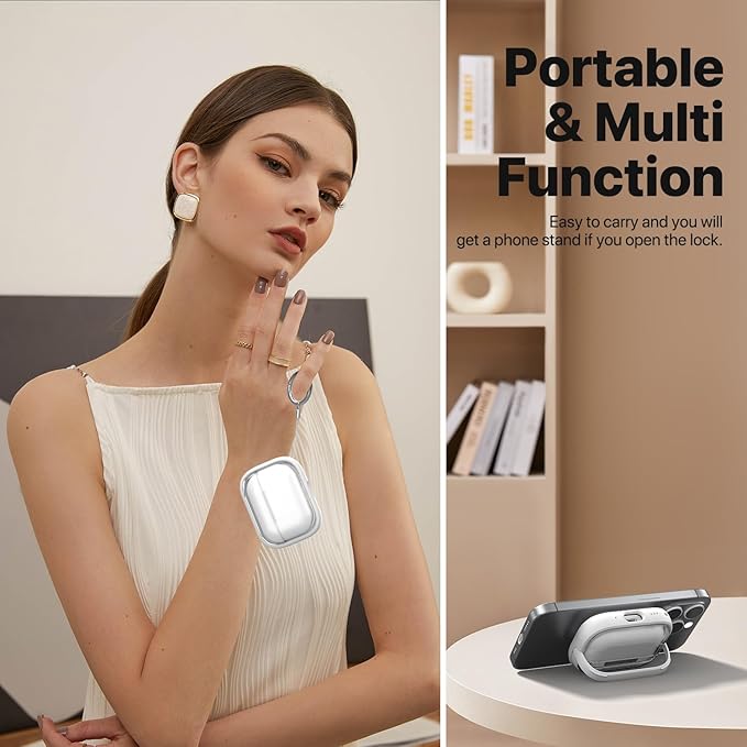 Valkit Compatible AirPods Pro Case, Clear with Lock & Cleaner Kit, Soft Shockproof Protective Case for AirPods Pro Gen 2/1