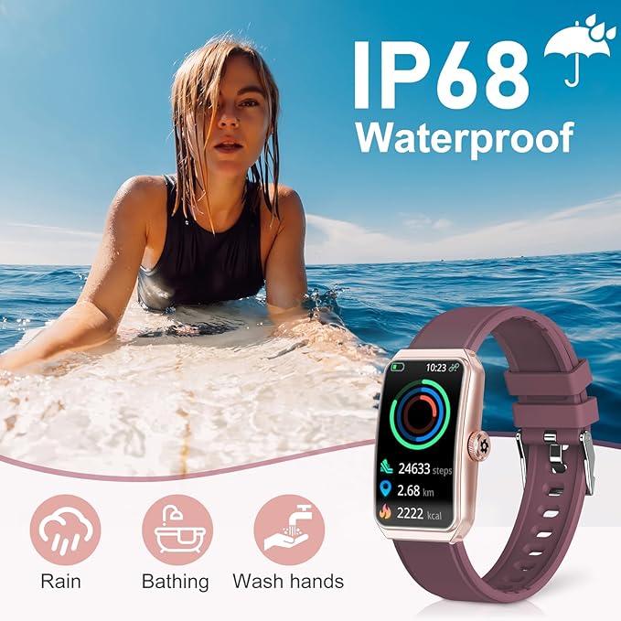 Fitness Tracker with 24/7 Heart Rate, Blood Oxygen, Sleep Tracker, Waterproof Fitness Watch, Activity Tracker with Step Tracker for Women Men