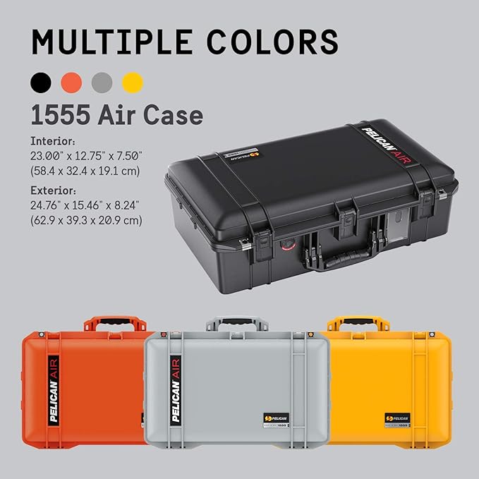 Pelican Air 1555 Case With Trekpack Dividers - Black