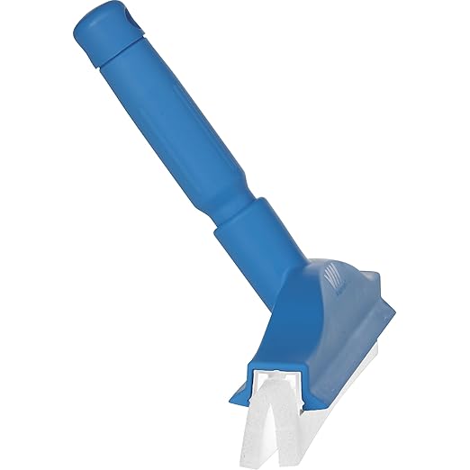 Vikan 77513 Squeegee,Fixed Head,Bench,10",PP/RB,Blue