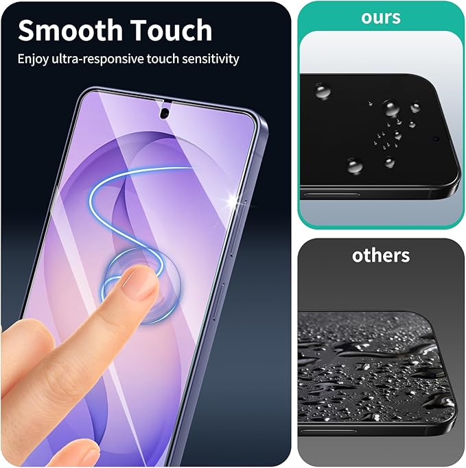 3+3-Pack, Screen Protector and Camera Lens Protector for Samsung Galaxy S26 Ultra, Tempered Glass Film, Impact-Protection, HD, Anti-Scratch, 9H Hardness, Case Friendly, Bubble Free