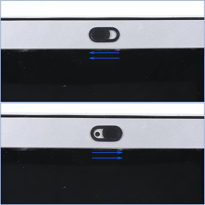 Webcam Cover (50 Pack), 0.03 inch Ultra Thin Laptop Camera Cover Slide for Laptop/Cell Phone/Pad/PC/Tablet Accessories, Protect Your Privacy and Security, Strong Adhesive (Black)