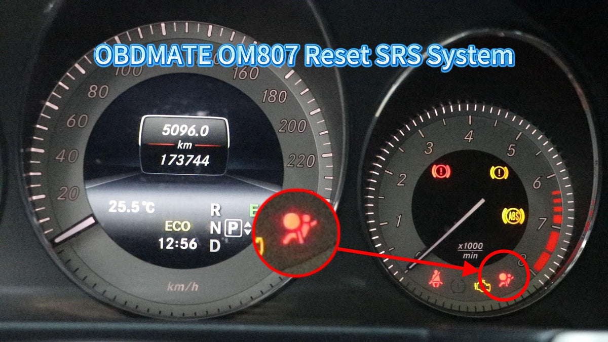 OBD2 Scanner for Mercedes Benz, OM807 Full System Diagnostic Tool with Resets (Oil/ETC/EPB/ABS/SAS/BAT Register...), Full OBDII Functions Read&Erase Fault Codes, Free Software Update