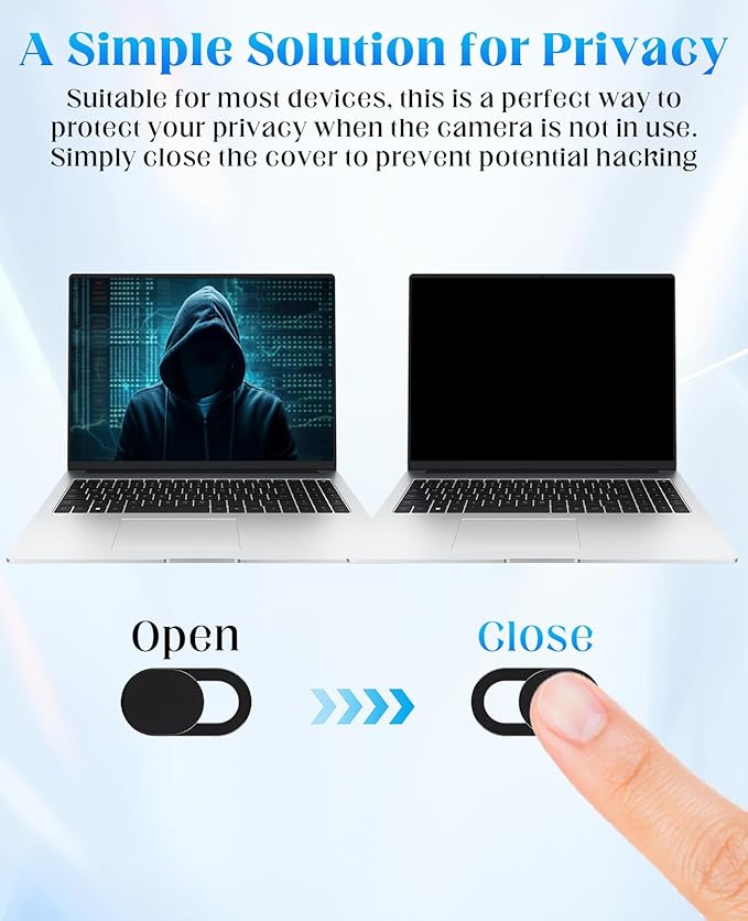 10PCS Cell Phone Camera Cover, Ultra-Thin Universal Laptop Front Webcam Cover Slide