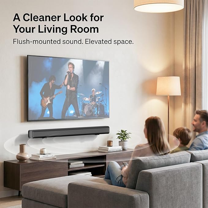notiela 2 Pack Universal Soundbar Mount Shelf Sound Bar Mounts for Samsung, Sony, LG, Vizio, Bose, Onn and More Soundbar Wall Mount - Sound Bar Mount Under TV