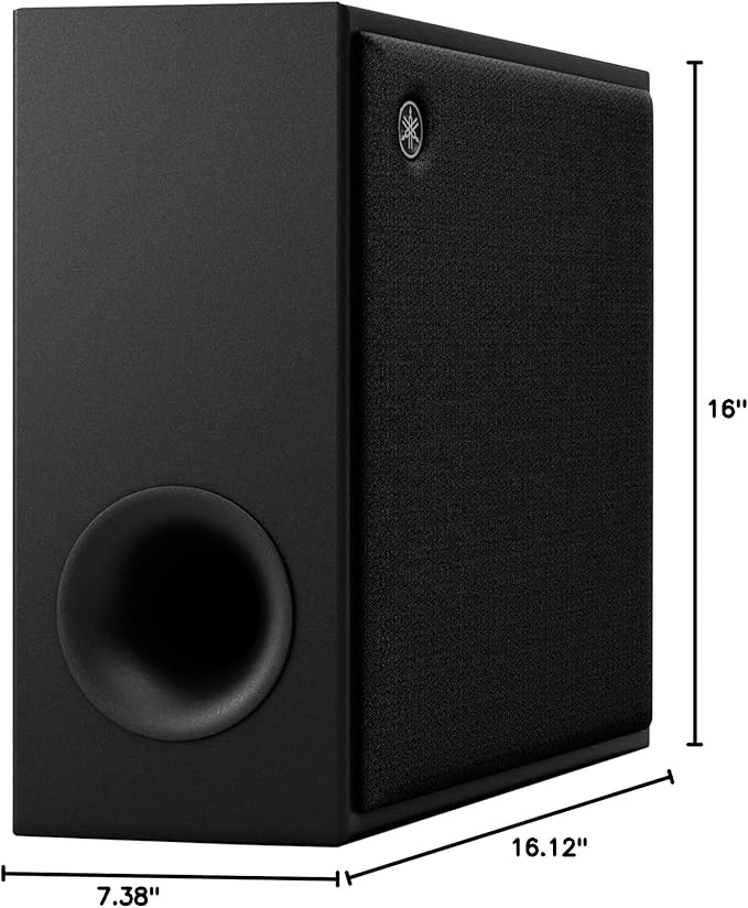 Yamaha True X Sub 100A Wireless Subwoofer for True X 40A Sound Bar (Black)
