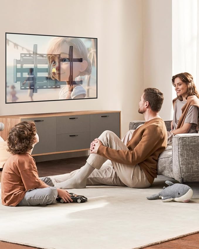 FORGING MOUNT Corner TV Mount Long Arm TVs Wall Mount for Most 37-75 Inch Flat Curved TVs, 30 Inch Long Extension TV Mount Swivel, Tilt, Full Motion Articulating Arms Max VESA 600x400mm up to 99lbs