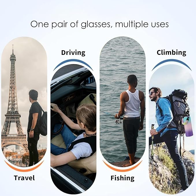 Ai Smart Glasses Bluetooth 5.4 with Translation for Men Women 160+Languages Color-Change Lens Chat GPT Assistant Free App Translator Glasses Meeting,Driver,Travel