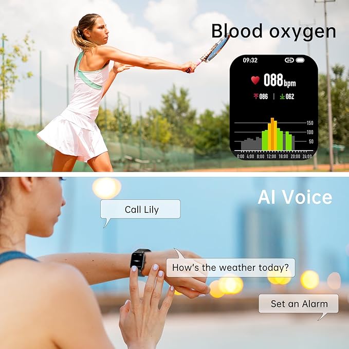Smart Watch for Men Women Fitness: Waterproof Make Answer Call Digital Mens Watches Pedometer Smartwatch for Android Phone iPhone Samsung Compatible SpO2 Sleep Heart Rate Monitor Running Step Tracker