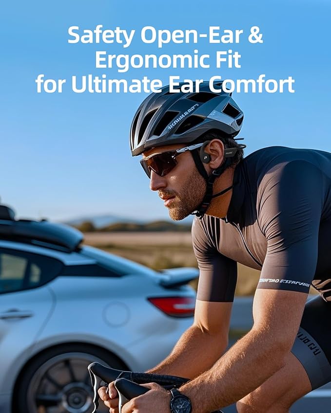 Swimming Headphones,IPX8 Waterproof Bone Conduction Headphones,32GB Memory Open Ear Headphones with Mic,Wireless Bluetooth Earphones Underwater Sport Earbuds for Running Workout Cycling