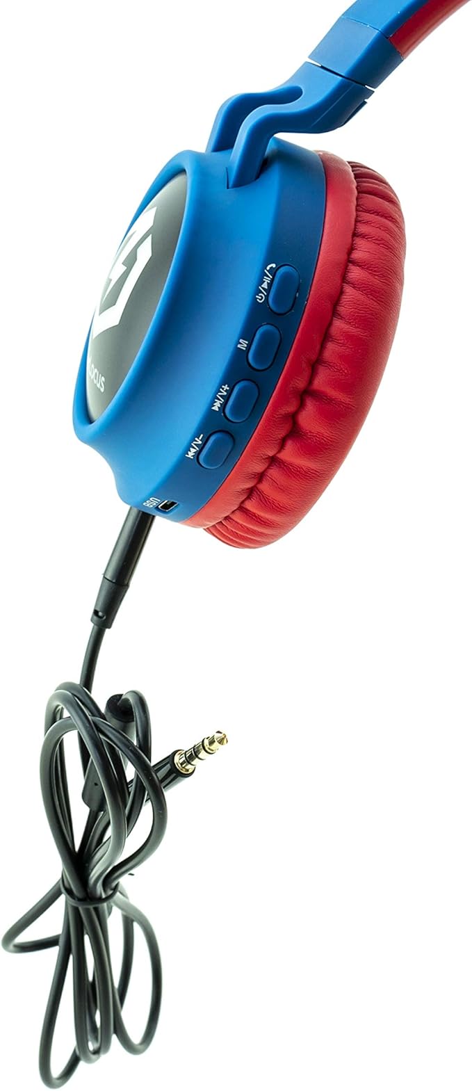 PowerLocus Kids Headphones Wireless, Bluetooth Headphones for Kids Over Ear, LED Lights, 85dB Safe Volume Limit, Foldable, Micro SD Mode, Built-in and Line-in Microphone for Phones,Tablets,Laptop