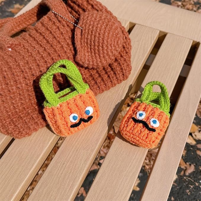 Yatchen Furry Case for AirPods 4,Funny Cute 3D Cartoon Plush Kawaii Carrot Handbag Fluffy Soft Warm for AirPods 4rd Generation Carrying Charging Box with Keychain Protector