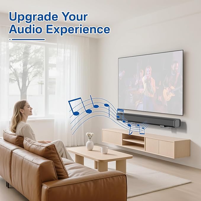 2-Pack Adjustable Soundbar Wall Mounts, Fit for Samsung, Bose, Vizio, LG Depth of 3.5"–6.3" Soundbars, Heavy-Duty Steel Holds up to 38 Lbs, With Anti-Slip Guardrail, Hardware Included Easy to Install