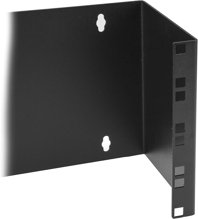 StarTech.com 4U Hinged Wall Mount Patch Panel Bracket - 6 inch Deep - 19" Patch Panel Swing Rack for Shallow Network Equipment- 33lbs (WALLMOUNTH4)