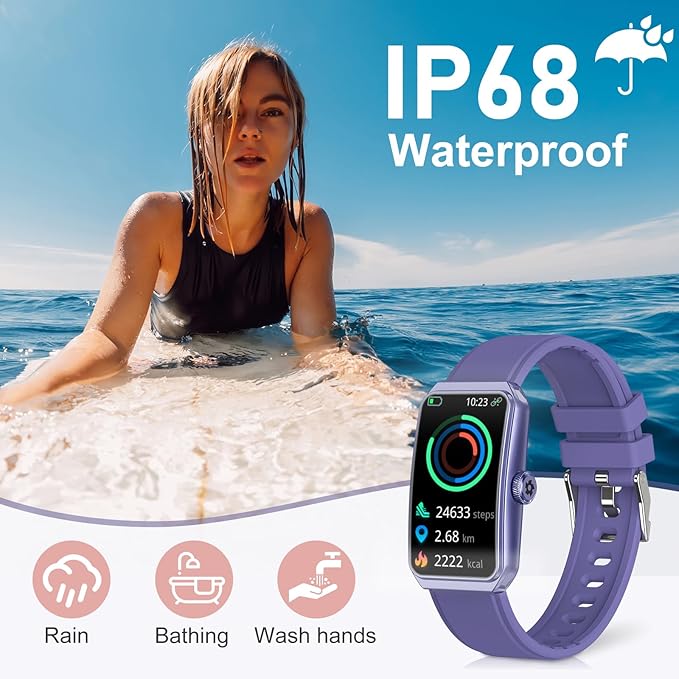 Fitness Tracker with 24/7 Heart Rate, Blood Oxygen, Sleep Tracker, Waterproof Fitness Watch, Activity Tracker with Step Tracker for Women Men