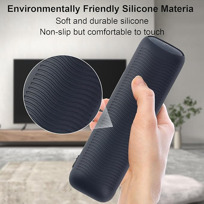 Cover for 2025 Onn Google TV Box 4K pro Remote, Shockproof Anti-Dirty Silicone Case Compatible with Onn Google TV Remote Washable an-ti Lost Anti-Slip Skin-Friendly