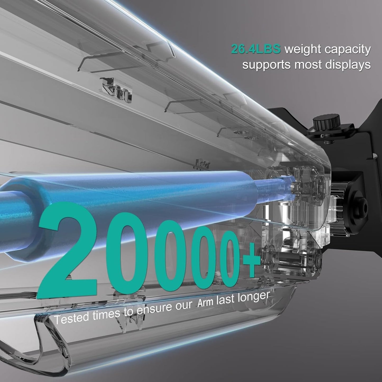 Single Monitor Arm — Full Motion, VESA 75/100mm, Up to 34"