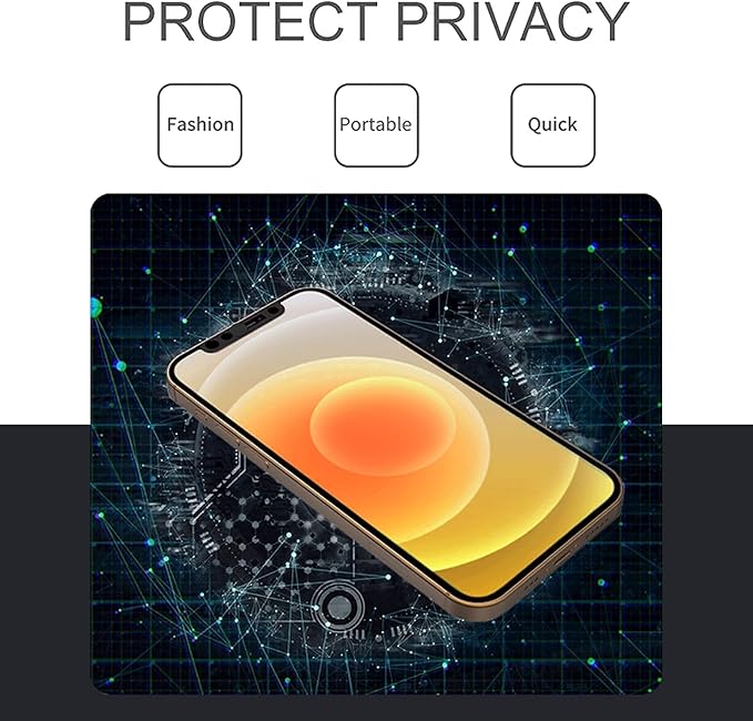 Phone Front Camera Cover,Webcam Cover Compatible for iPhone X/XS/XR/XS Max, iPhone 11/11 Pro/11 Pro Max,iPhone 12/12 Mini /12Pro /12Pro Max,Protect Privacy and Security,Not Affect Face ID(Black)