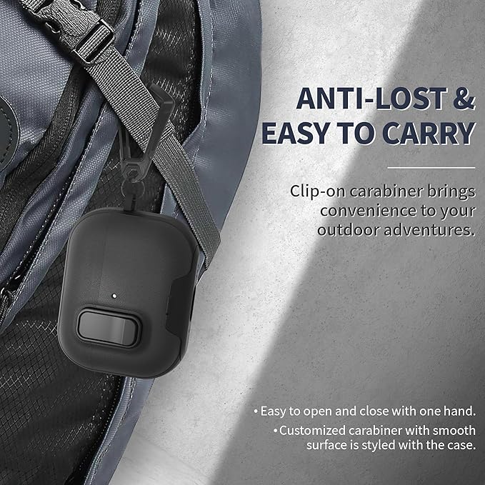 for AirPods Pro 3 Case with Lock,TPU Leather Texture Durability Anti-Lost & Shockproof Protective Cover Accessories with Cleaning Kit in Keychain for Apple AirPod Pro 3 Generation 2025(Black)