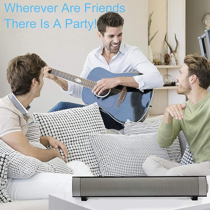 TOPROAD Bluetooth Speaker, Portable Wireless Speaker, USB Powered Speaker with Loud HD Sound, Bluetooth 5.0, Built-in Mic, for Smartphone, Tablet, PC, Projector