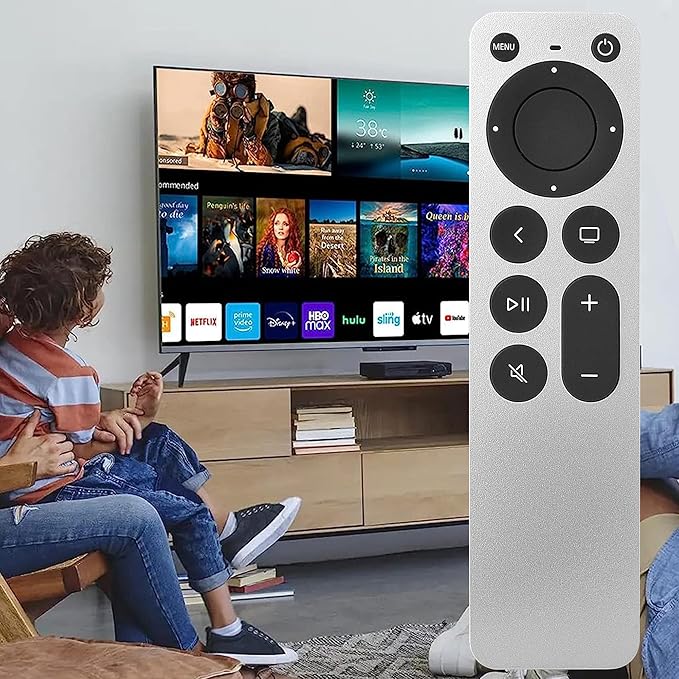 New Replacement Universal Remote Control for Apple TV 4K Remote Apple 4K/ Gen 1 2 3 4/ HD A2169 A1842 A1625 A1427 A1469 A1378 A1218 with TV Control Function