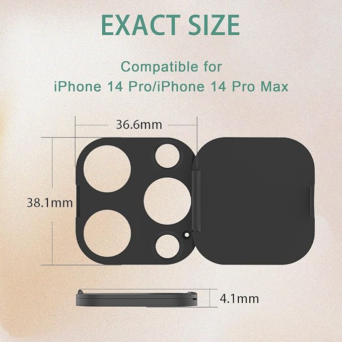 Phone Camera Lens Cover Compatible for iPhone 14 Pro/iPhone 14 Pro Max,Camera Lens Protector to Protect Privacy and Security,Strong Adhesive