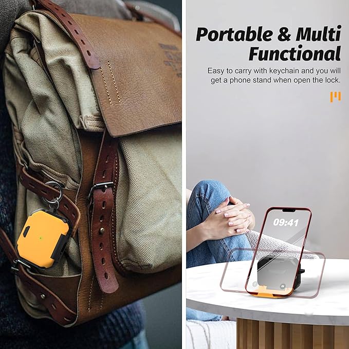 Valkit Compatible Airpods Pro 2nd/1st Generation Case Cover, Military Rugged AirPods Pro 2 Case with Keychain & Cleaning Pen Shockproof Protective Case for Air Pod Pro 2nd/1st Gen 2023/2022/2019