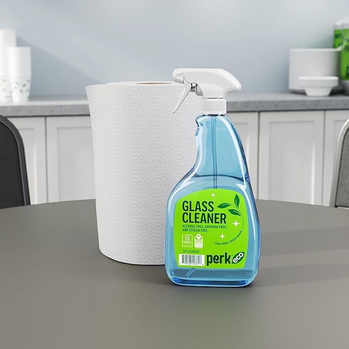 Sustainable Earth Ready‑to‑Use Glass Cleaner, 32 oz Spray Bottle — Ammonia‑Free Streak‑Free Cleaner for Windows, Mirrors & Glass Surfaces