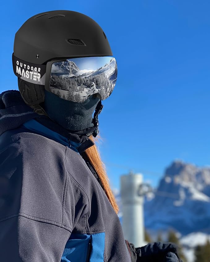 OutdoorMaster Kelvin Ski & Snowboard Helmet Set with Goggles for Men, Women & Youth