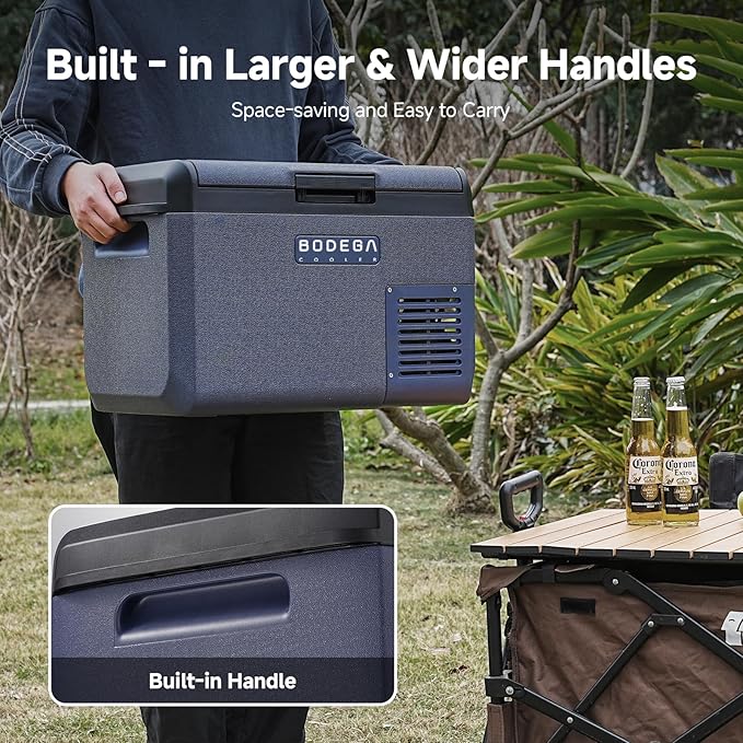 BODEGA 12 volt Car Refrigerator - 26QT Portable Freezer IPX4 Waterproof Car Fridge Electric Cooler Ultra-Quiet for Truck Van Camping Travel 12/24V DC 110~240 Volt AC,-4โ~68โ