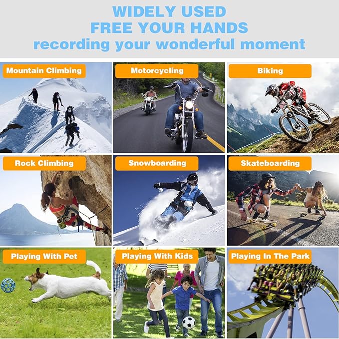 1080p HD Camera Smart Video Recording Glasses-Outdoor Sport Glasses with Camera Wearable Eyeglass (Include 32G Memory Card)